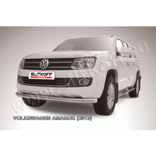 Защита переднего бампера d76 мм VOLKSWAGEN Amarok (Фольксваген Амарок) 