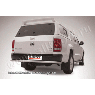 Защита заднего бампера с загибами d57 мм VOLKSWAGEN Amarok (Фольксваген Амарок)