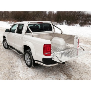 Защита кузова d75х42 мм (на кузов) VOLKSWAGEN Amarok (Фольксваген Амарок) 2016 года