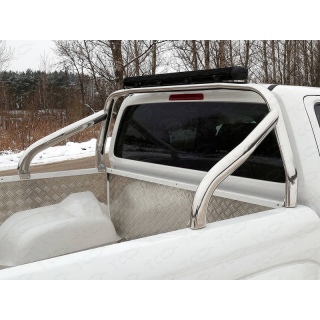 Защита кузова d75х42 мм со светодиодной фарой (на кузов) VOLKSWAGEN Amarok (Фольксваген Амарок) 2016 года
