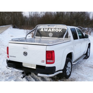 Защита кузова и заднего стекла d75х42 мм (на крышку) VOLKSWAGEN Amarok (Фольксваген Амарок) 2016 года