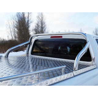 Защита кузова d75х42 мм (на крышку) VOLKSWAGEN Amarok (Фольксваген Амарок) 2016 года