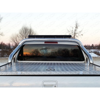 Защита кузова d76 мм со светодиодной фарой (на крышку) VOLKSWAGEN Amarok (Фольксваген Амарок) 2016 года