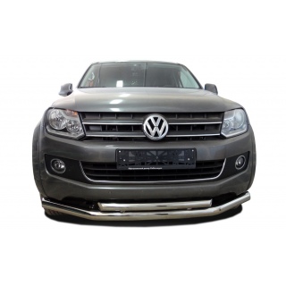 Защита переднего бампера двойная d76-60 мм VOLKSWAGEN Amarok (Фольксваген Амарок)