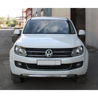 Защита переднего бампера d60 мм VOLKSWAGEN Amarok (Фольксваген Амарок)