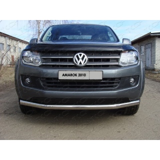 Защита переднего бампера d76 мм VOLKSWAGEN Amarok (Фольксваген Амарок) с 2010 года