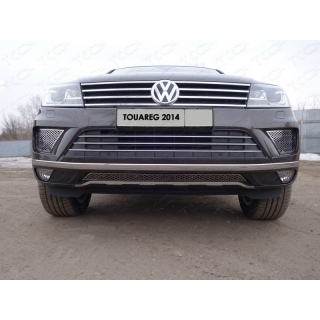 Решетка радиатора центральная, лист Volkswagen Touareg (Фольксваген Туарег) с 2014 года