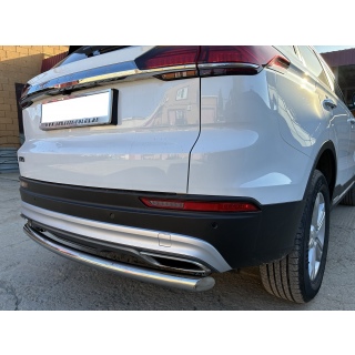 Защита заднего бампера из нержавеющей стали d60 мм BELGEE X70