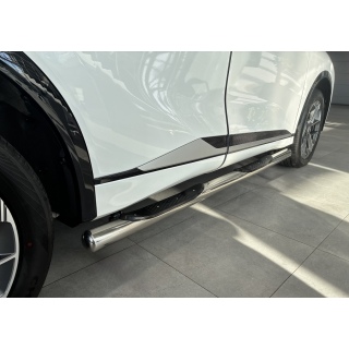 Пороги труба d76 мм из нержавеющей стали с пластиковыми накладками CHANGAN CS75 Plus