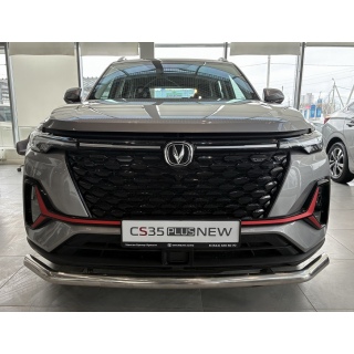 Защита переднего бампера d60 мм из нержавеющей стали CHANGAN CS35 Plus 2023-