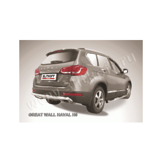 Защита заднего бампера d57 мм HAVAL H6 (Хавал Н6)