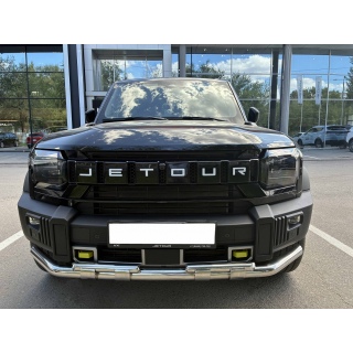 Защита переднего бампера двойная из нержавеющей стали с перемычками d60-42 мм Jetour T2