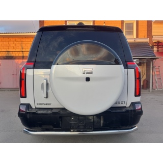 Защита заднего бампера из нержавеющей стали d60 мм ROX 01