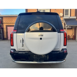 Защита заднего бампера с загибами из нержавеющей стали d60 мм ROX 01