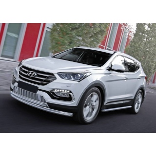 Решетка радиатора d10 мм HYUNDAI Santa Fe Premium с 2015 года