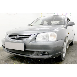 Решетка радиатора хромированная HYUNDAI Accent (ТагАЗ) с 2001 года