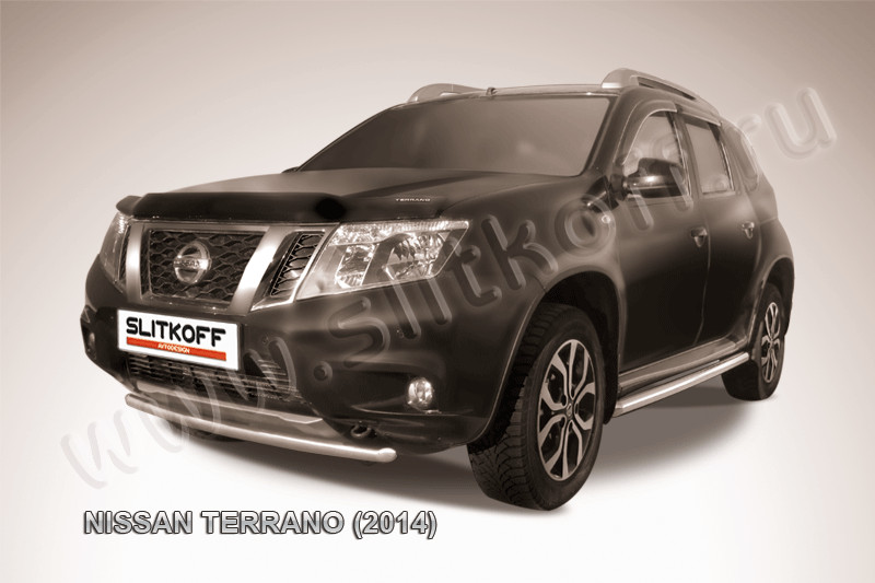 Защита переднего бампера NISSAN Terrano (Ниссан Террано) c 2014 г.