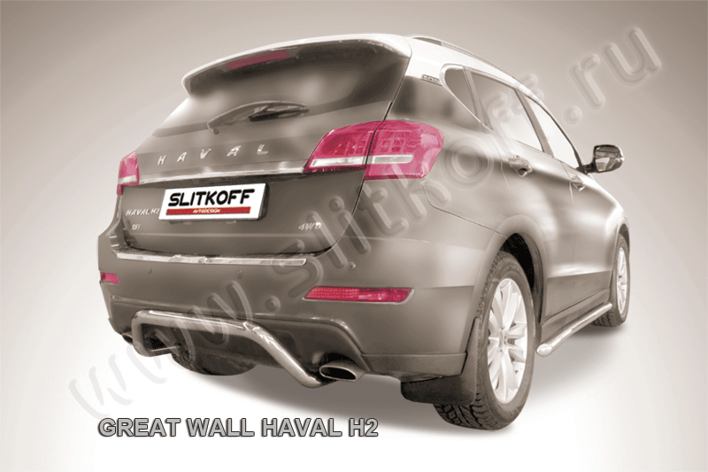 Защита заднего бампера HAVAL H2 (Хавал Н2)