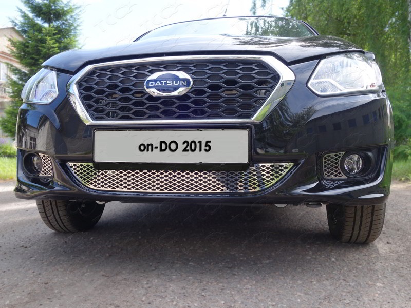 Как установить сетку на решетку радиатора датсун он до - фото